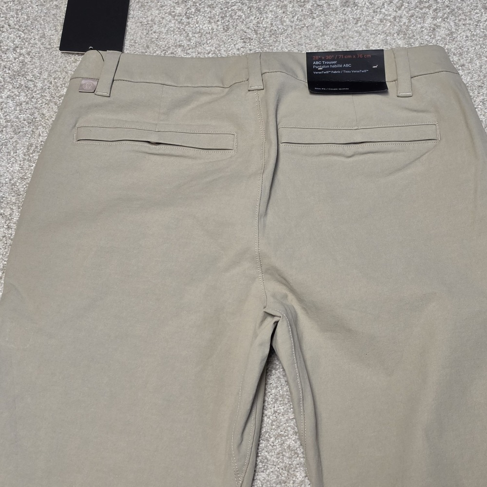 lululemon ABC Pants Mens 30 Stone Khaki Slim Fit Trouser Versa Twill LM5B67S - Picture 10 of 10